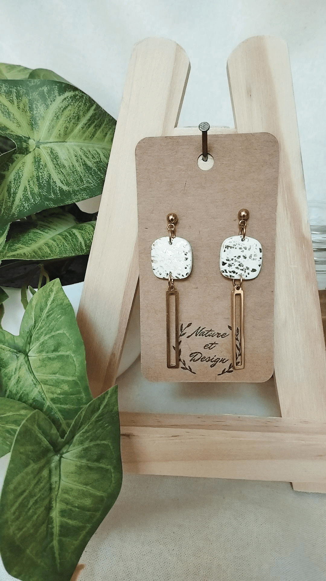 boucles_d_oreilles argile_polymere acier_inoxydable bijoux bijoux_artisanaux france french_jewelry bijoux_en_argile_polymere cadeau créateur noel gift