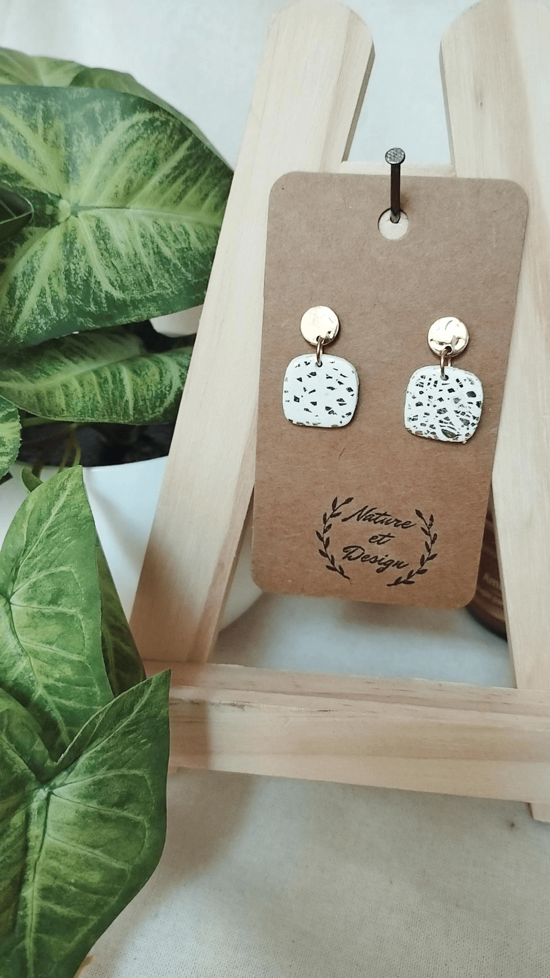 boucles_d_oreilles argile_polymere acier_inoxydable bijoux bijoux_artisanaux france french_jewelry bijoux_en_argile_polymere cadeau créateur noel gift