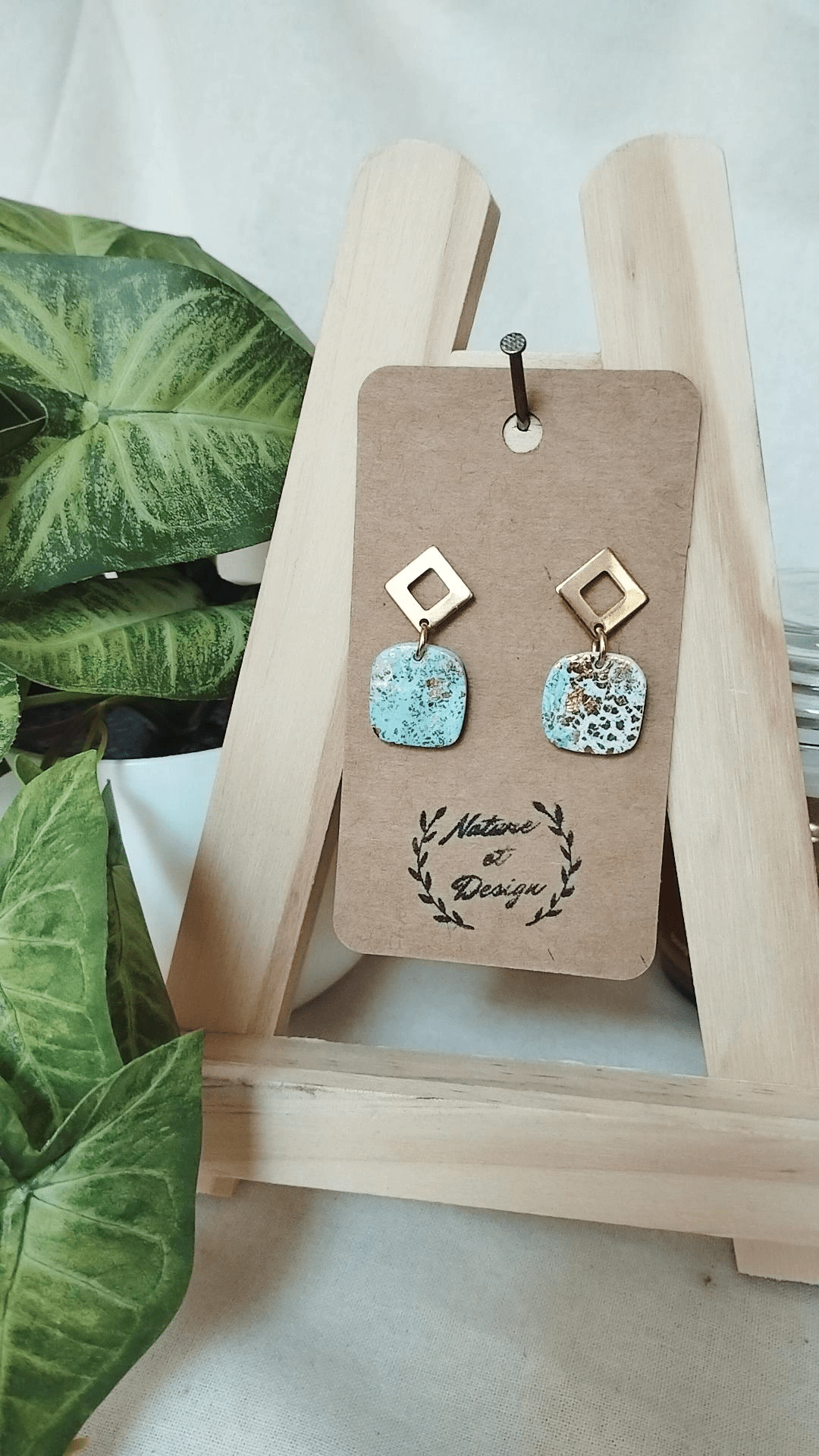 boucles_d_oreilles argile_polymere acier_inoxydable bijoux bijoux_artisanaux france french_jewelry bijoux_en_argile_polymere cadeau créateur noel gift