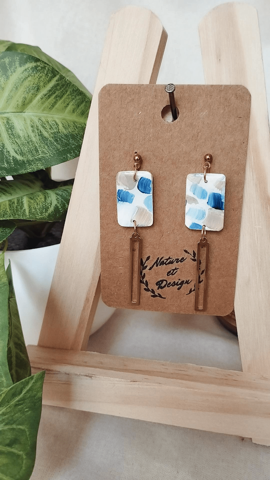 boucles_d_oreilles argile_polymere acier_inoxydable bijoux bijoux_artisanaux france french_jewelry bijoux_en_argile_polymere cadeau créateur noel gift