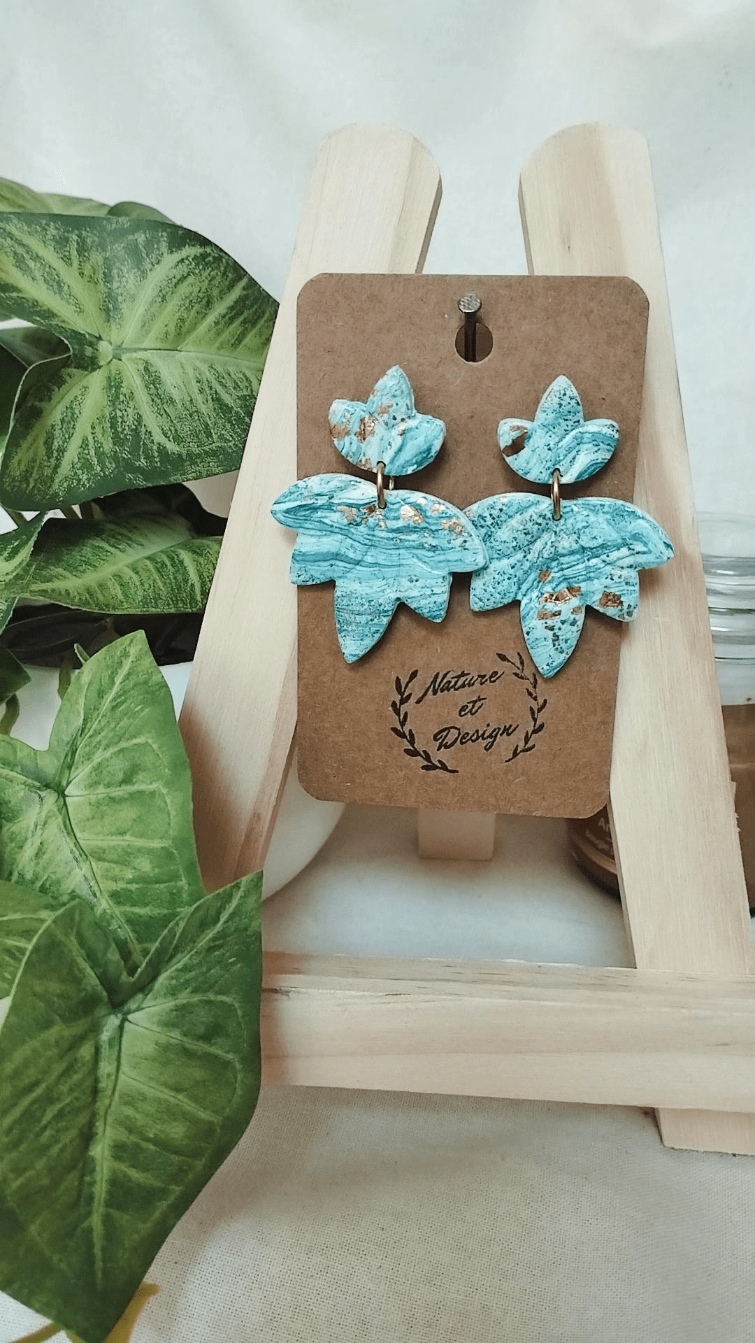 boucles_d_oreilles argile_polymere acier_inoxydable bijoux bijoux_artisanaux france french_jewelry bijoux_en_argile_polymere cadeau créateur noel gift