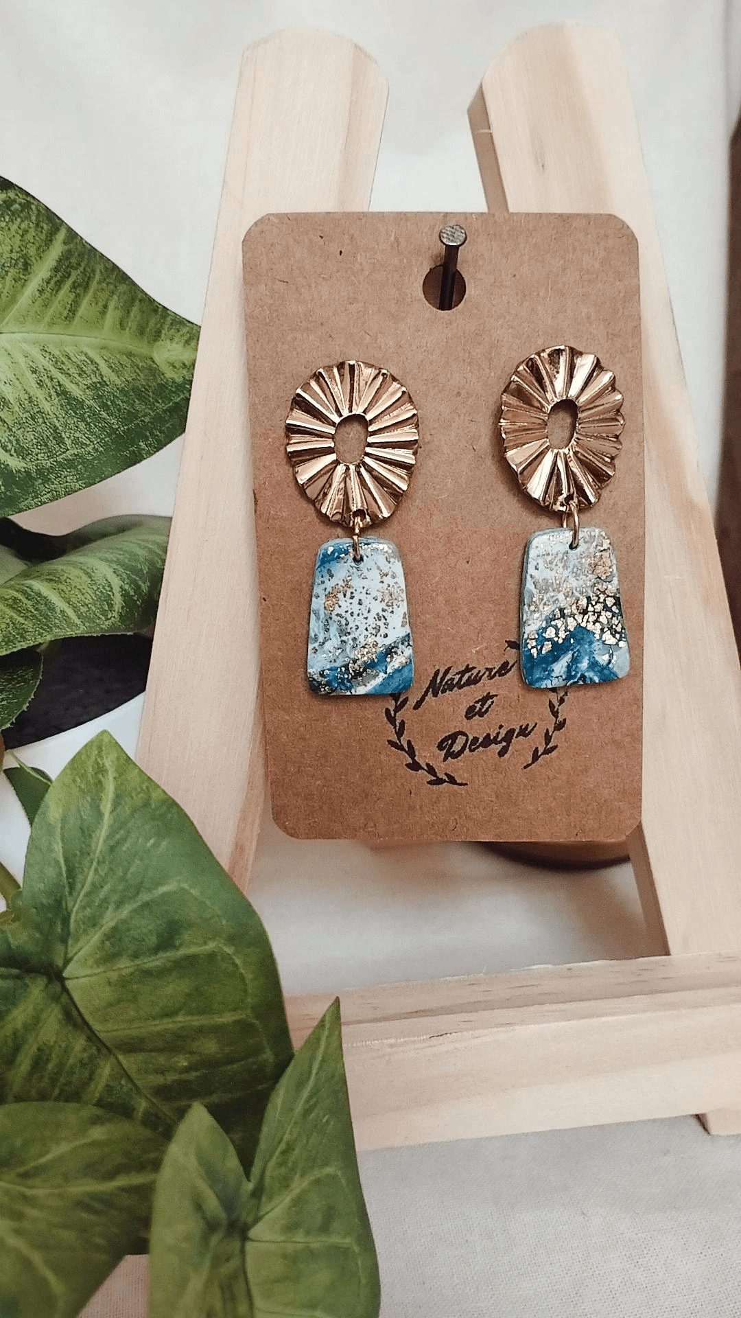 boucles_d_oreilles argile_polymere acier_inoxydable bijoux bijoux_artisanaux france french_jewelry bijoux_en_argile_polymere cadeau créateur noel gift