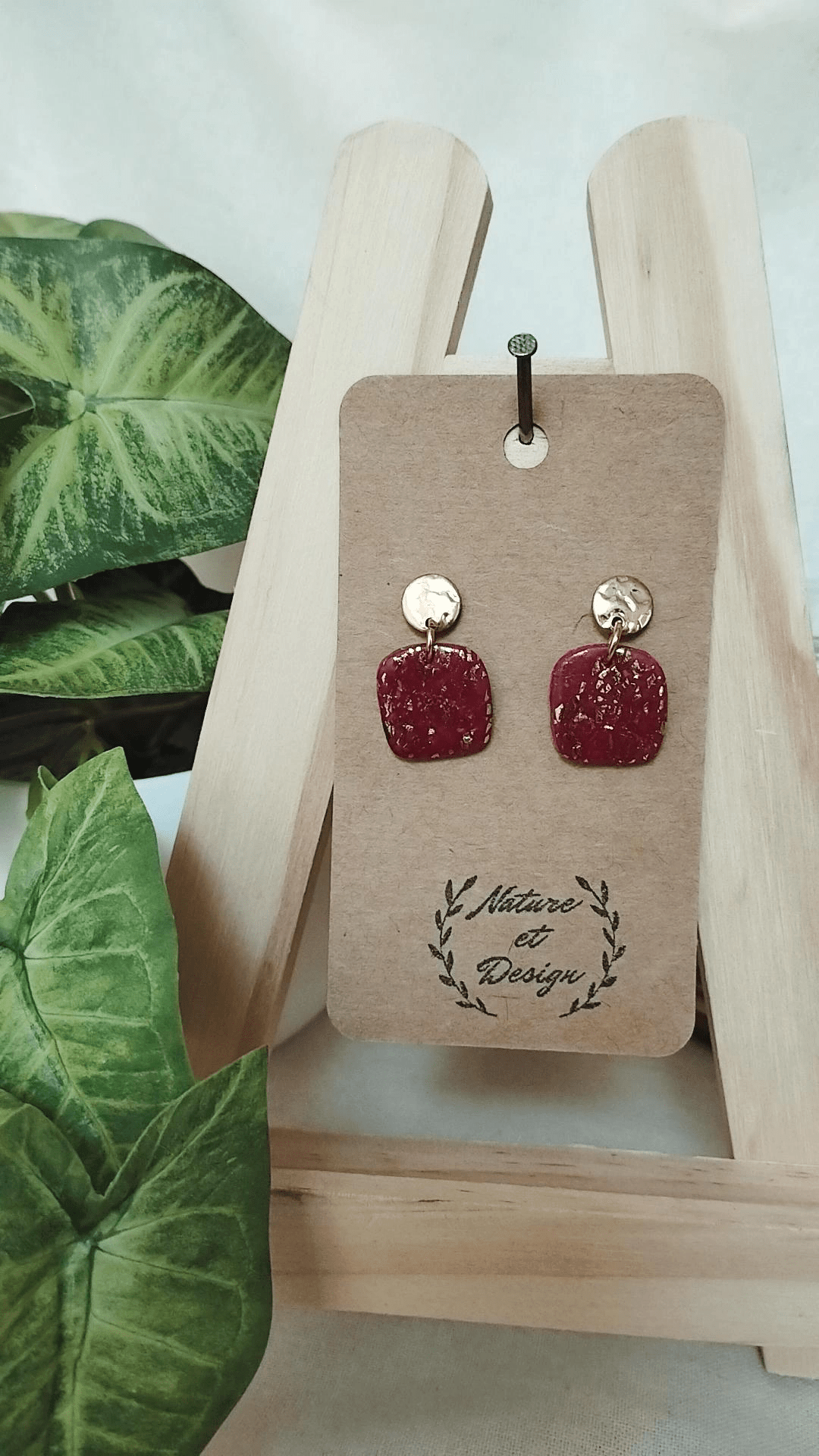 boucles_d_oreilles argile_polymere acier_inoxydable bijoux bijoux_artisanaux france french_jewelry bijoux_en_argile_polymere cadeau créateur noel gift