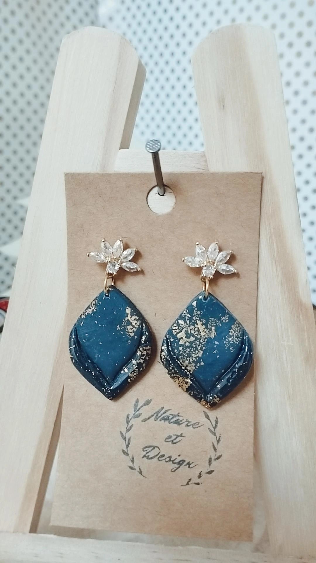 boucles_d_oreilles argile_polymere acier_inoxydable bijoux bijoux_artisanaux france french_jewelry bijoux_en_argile_polymere cadeau créateur noel gift