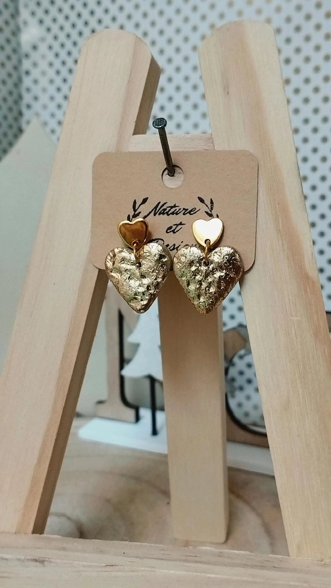 boucles_d_oreilles argile_polymere acier_inoxydable bijoux bijoux_artisanaux france french_jewelry bijoux_en_argile_polymere cadeau créateur noel gift