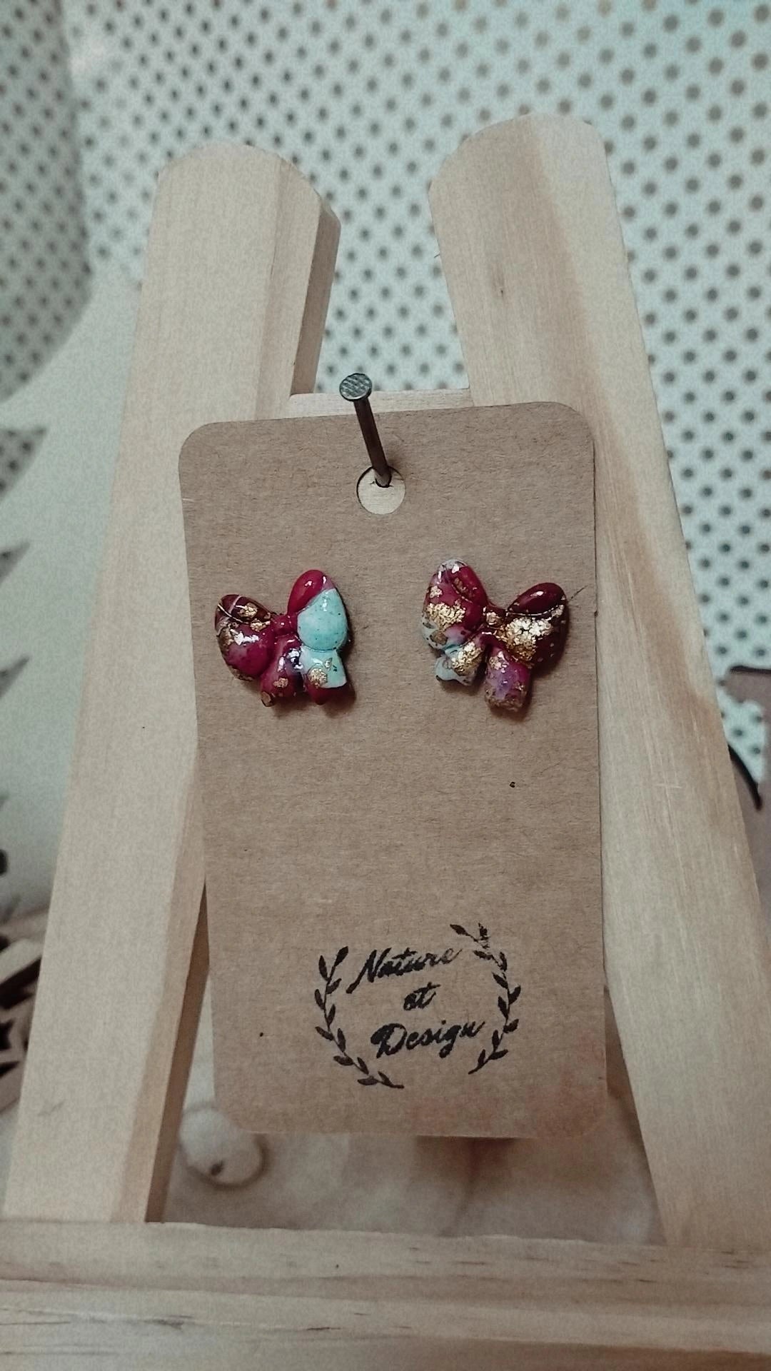 boucles_d_oreilles argile_polymere acier_inoxydable bijoux bijoux_artisanaux france french_jewelry bijoux_en_argile_polymere cadeau créateur noel gift