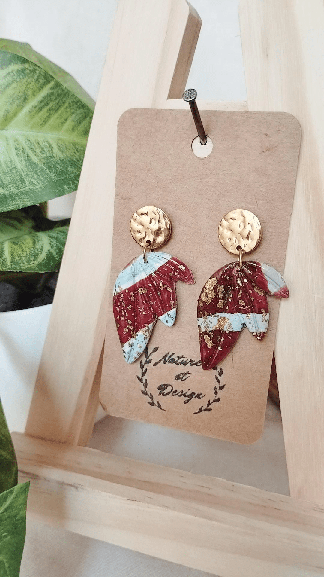 boucles_d_oreilles argile_polymere acier_inoxydable bijoux bijoux_artisanaux france french_jewelry bijoux_en_argile_polymere cadeau créateur noel gift