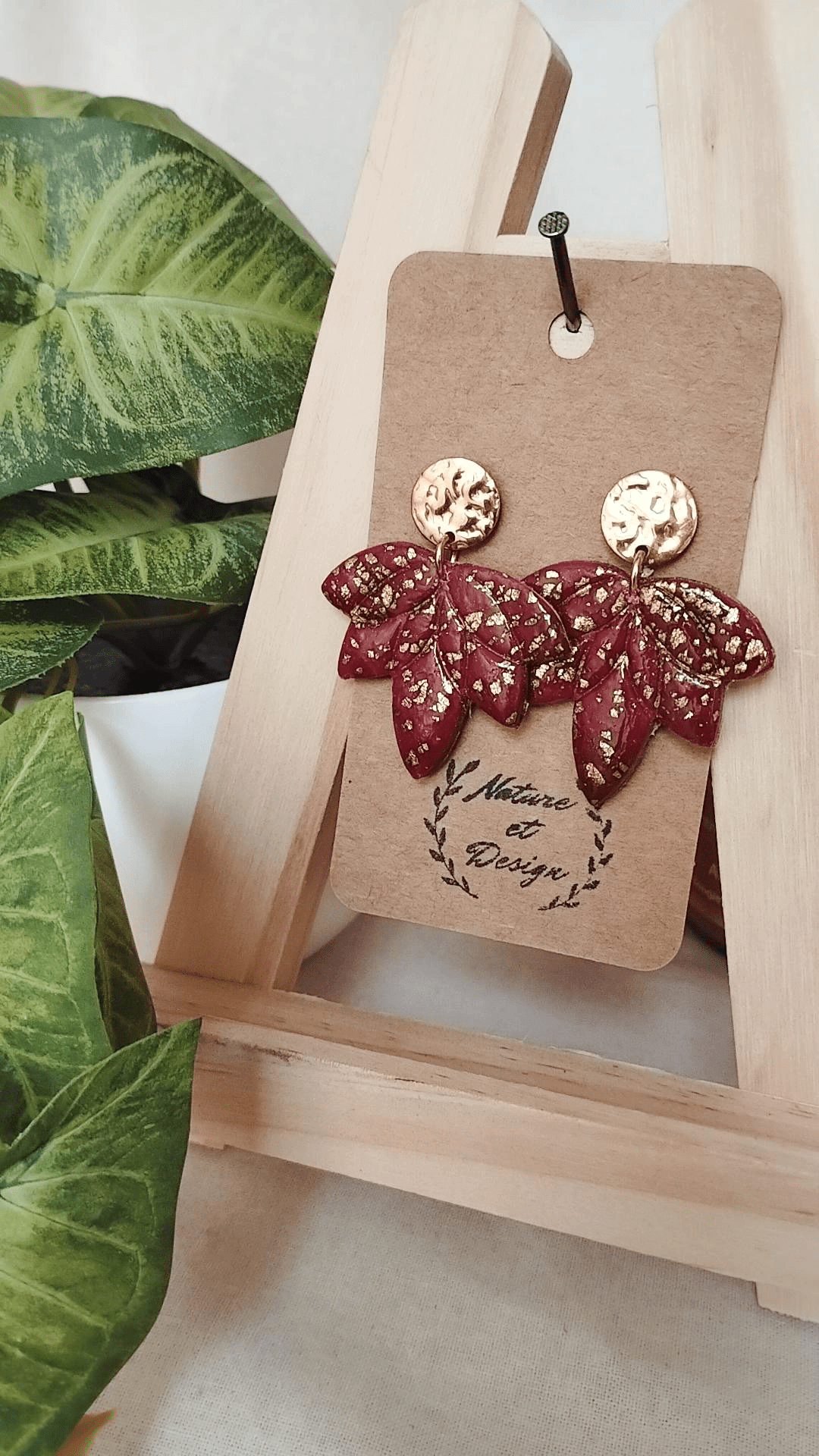 boucles_d_oreilles argile_polymere acier_inoxydable bijoux bijoux_artisanaux france french_jewelry bijoux_en_argile_polymere cadeau créateur noel gift