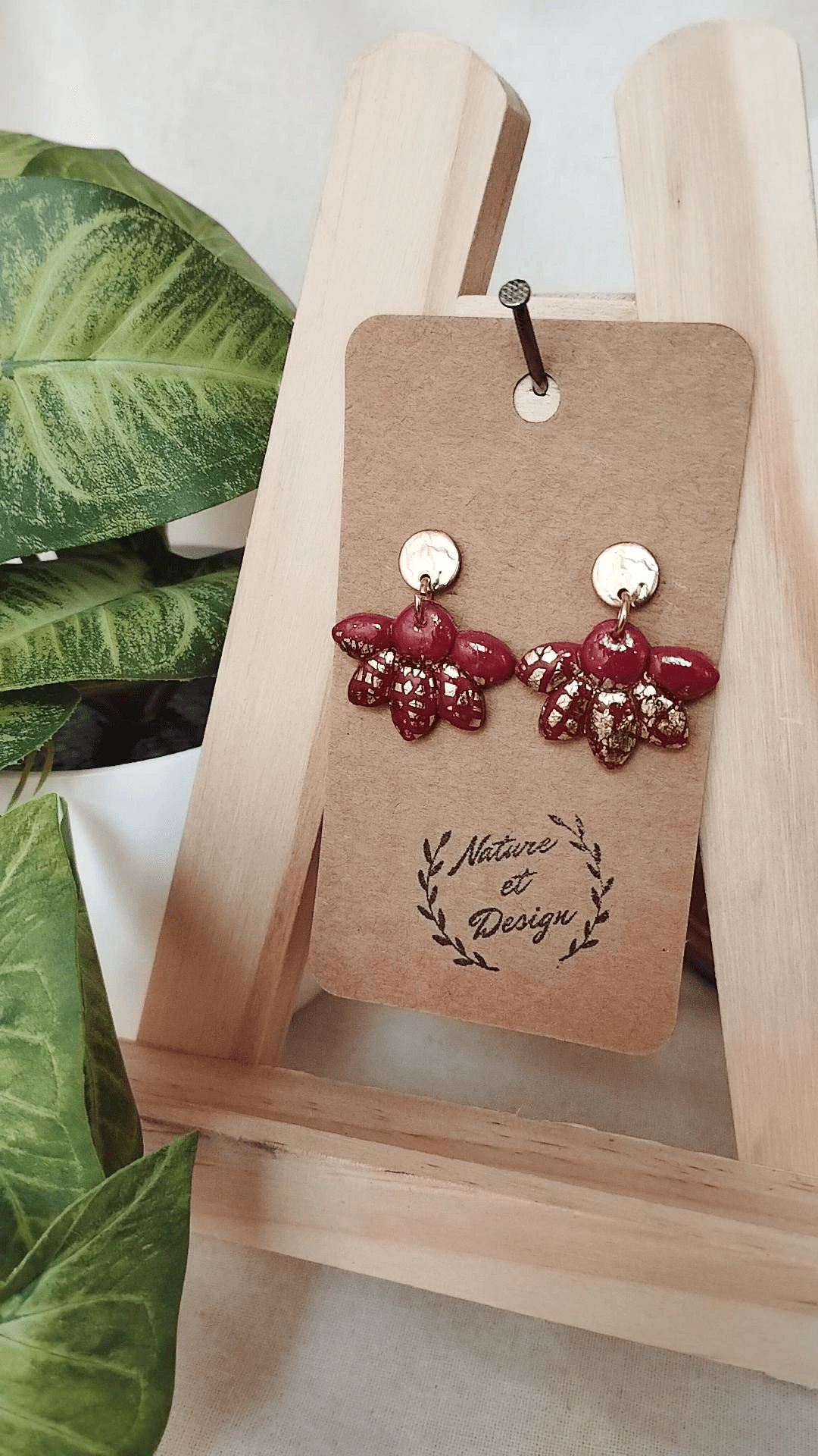 boucles_d_oreilles argile_polymere acier_inoxydable bijoux bijoux_artisanaux france french_jewelry bijoux_en_argile_polymere cadeau créateur noel gift