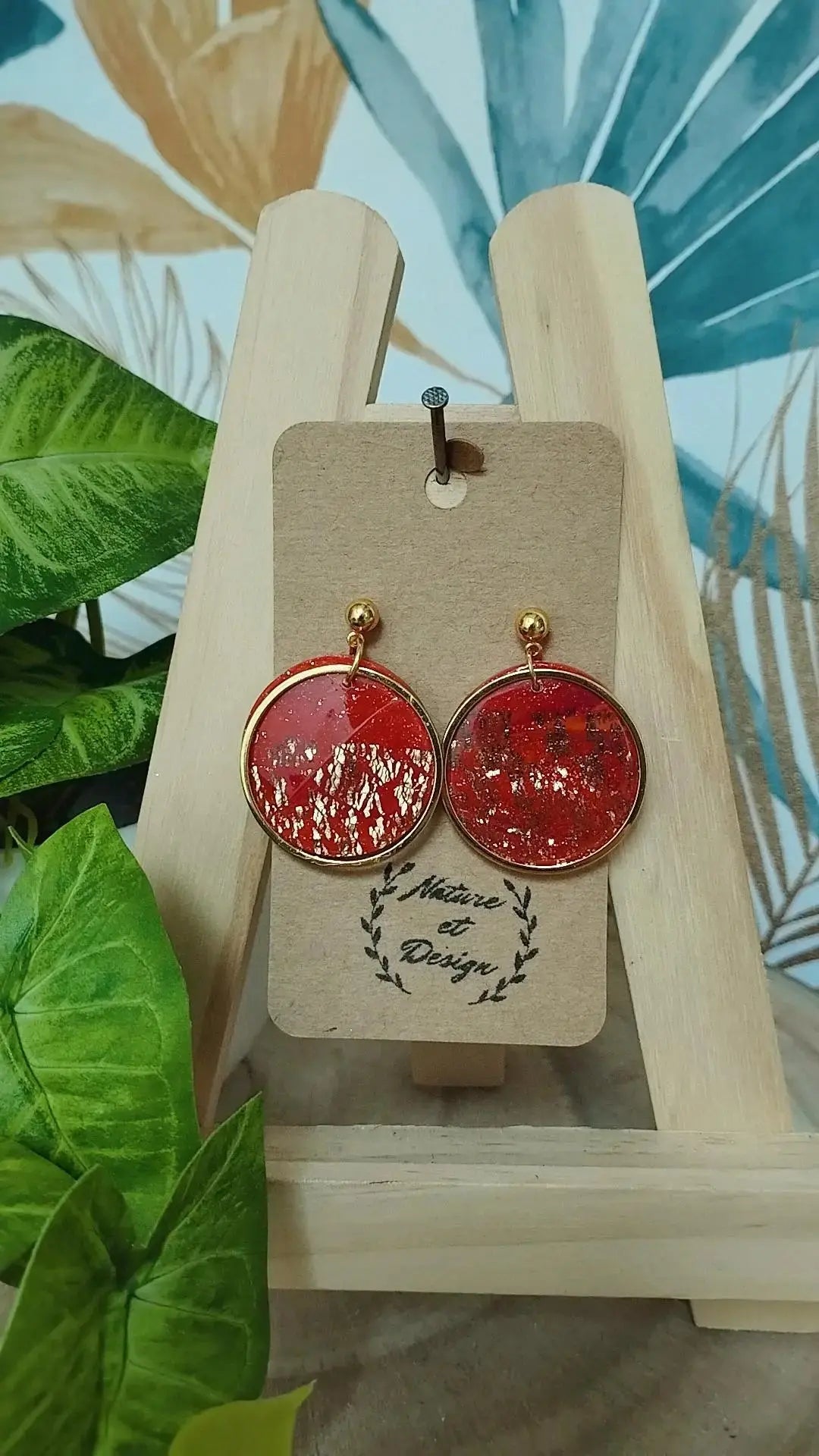 boucles_d_oreilles argile_polymere acier_inoxydable bijoux bijoux_artisanaux france french_jewelry bijoux_en_argile_polymere cadeau créateur noel gift